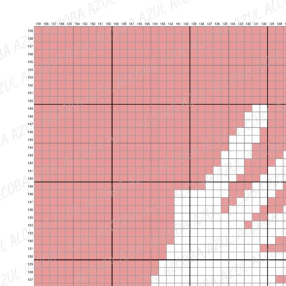 St. James Shell Chart Throw Blanket Pink Afghan C2C Crochet Pattern