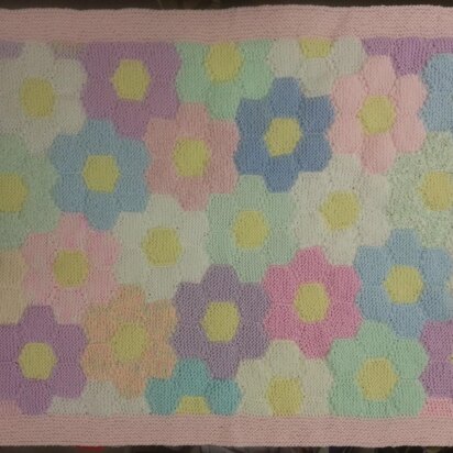 Hexagonal Patchwork Baby Blanket