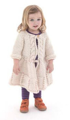Tied Cardigan in Lion Brand Wool-Ease Thick & Quick - L40177