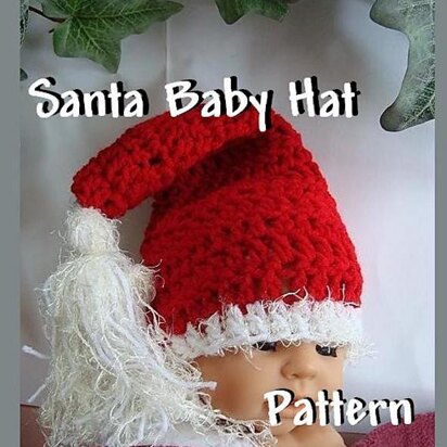 Santa Baby Crochet Baby Hat Pattern by Ashton11