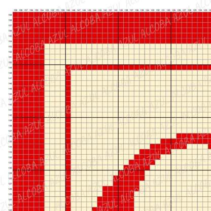 Christmas C2C Crochet Pattern Initial Letter O Blanket Baby Shower Stroller Name Throw