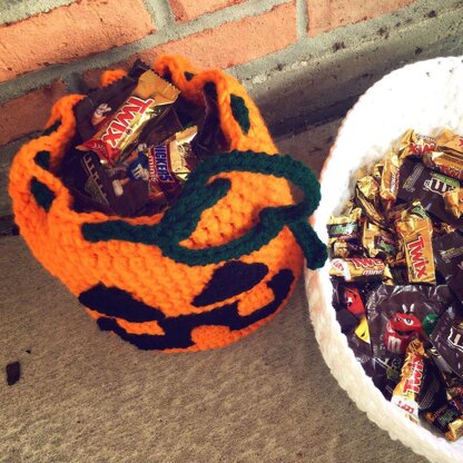 Pumpkin Drawstring Backpack