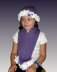 Matching Pompom hat and scarf for girls and 18 inch dolls (American Girl) 405