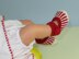 Baby Vertical Stripe Ankle Strap Sandals