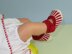 Baby Vertical Stripe Ankle Strap Sandals