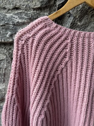 Matilda V-neck brioche sweater