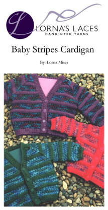 Baby Stripes Cardigan in Lorna's Laces Shepherd Worsted
