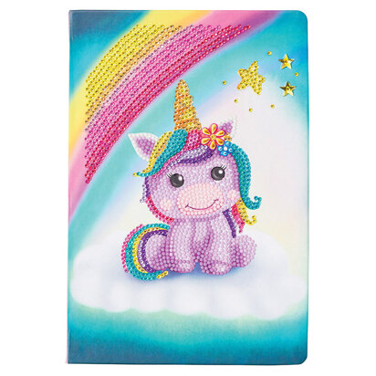 Crystal Art Notebook - Unicorn Smile Diamond Painting Kit - 6.9" x 10"