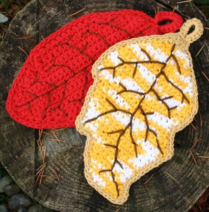 Falling Leaves Potholders