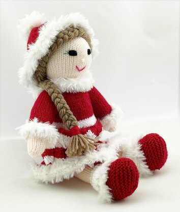 Natasha Christmas doll knitting pattern 19081