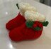 Christmas Baby Booties