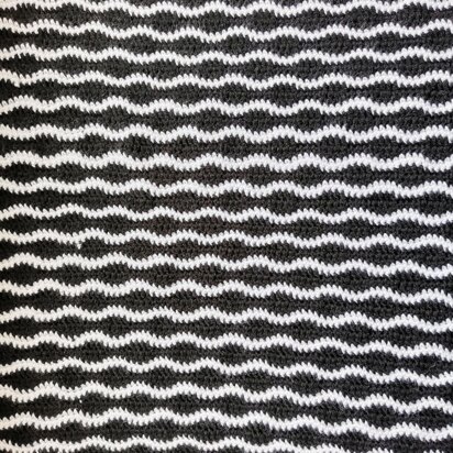 Black and white blanket