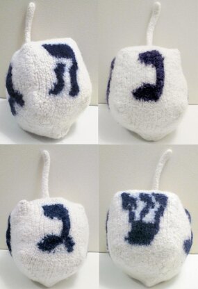 Felted Chanukah Dreidel