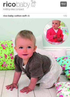 Cardigan and Short Puff Sleeves or Long Sleeves in Rico Baby Cotton Soft DK - 170