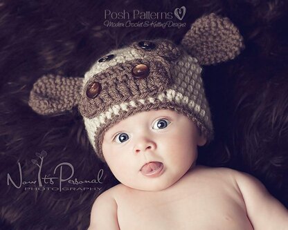 Baby Cow Beanie Hat Crochet Pattern 221