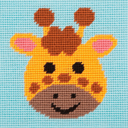 Anchor 1st Kit - Curious Giraffe Tapestry Kit - 15cm x 15cm