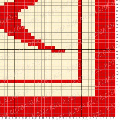 C2C Crochet Pattern Initial Letter Q Blanket Baby Shower Stroller Name Throw