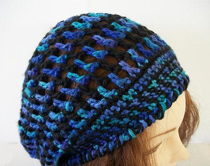 Lace Spiral Slouch hat