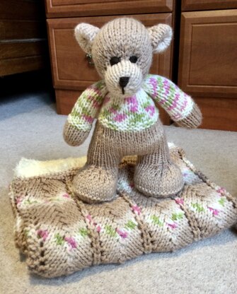 Baby blanket with Bear