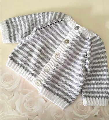 Baby Striped Party Cardi