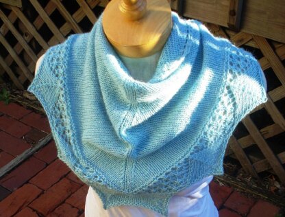 Frosted goblet shawl