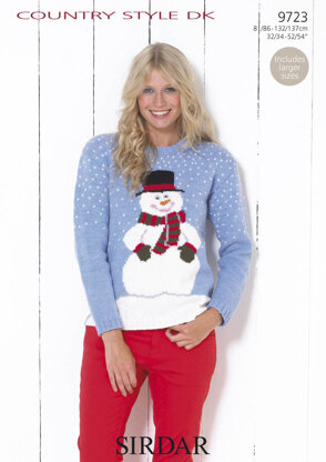 Snowman Jumper in Sirdar Country Style DK - 9723