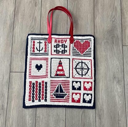 Nautical Love Beach Bag