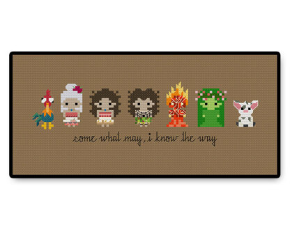 Moana Bite Size - PDF Cross Stitch Pattern