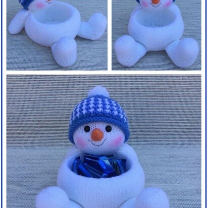 Snowman Candy Bowl