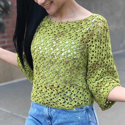 Lacy Crochet Sweater Top