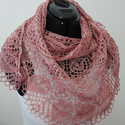 Lotus Shawl - knitting pattern