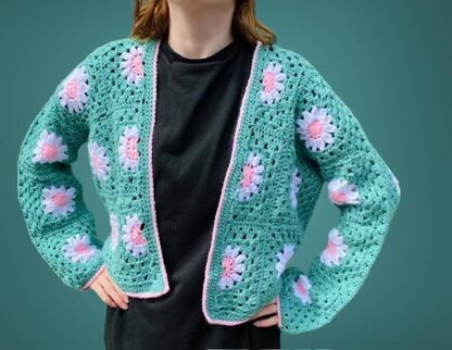 Daisy Crochet Cardigan