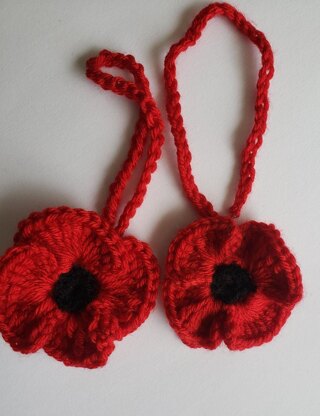 ANZAC hanging poppy