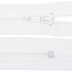 Zipper with Fulda Painted Tag, S60 CE, 50cm - White