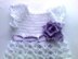 White lilac baby dress pattern