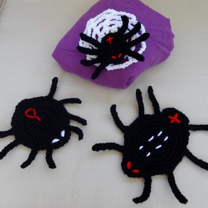 Halloween Spiders Trio