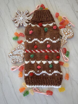 Gingerbread Pet Sweater