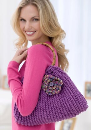 Crochet Posey Purse in Red Heart Super Saver Economy Solids and Prints - LW2363