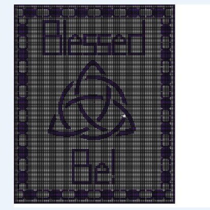 Triquetra Twin Blanket Chart