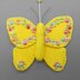 Butterfly hanging decoration - simple made from scraps of yarn