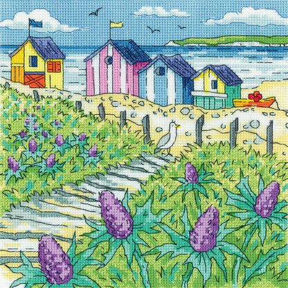 Heritage Sea Holly Shore Cross Stitch Kit