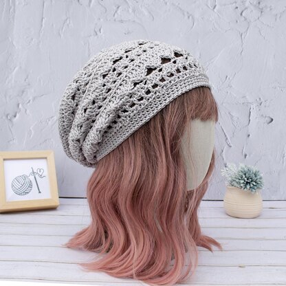 Slouchy Mandala Lace Hat