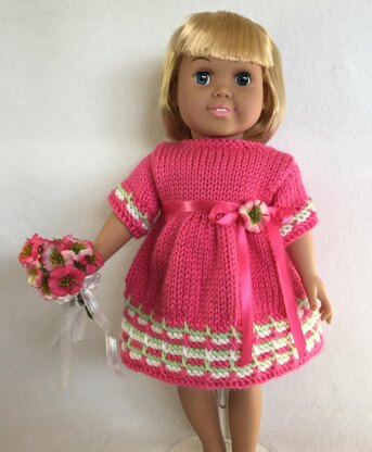 Choose-A-Skirt Easter Dresses, Knitting Patterns for 18 inch Dolls - Immediate Download - PDF - Fits American Girl Dolls