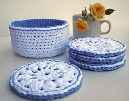 Cornflower Coaster Basket US TERMS 3506