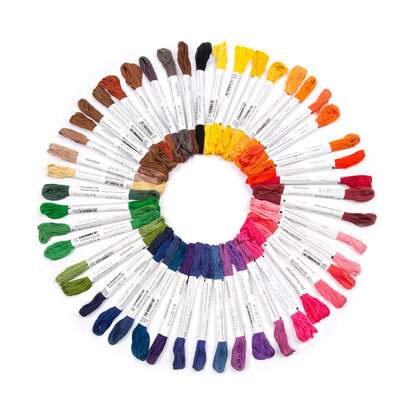  Paintbox Crafts 6 strand Embroidery Floss Colour Pack 5 - Dark Shades\n