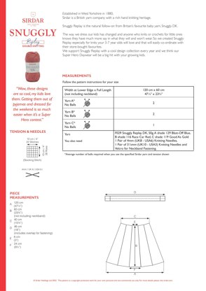 Secret Power Cape in Sirdar Snuggly Replay DK - 2615 - Downloadable PDF