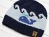 Whale + Wave Hat Toque Beanie