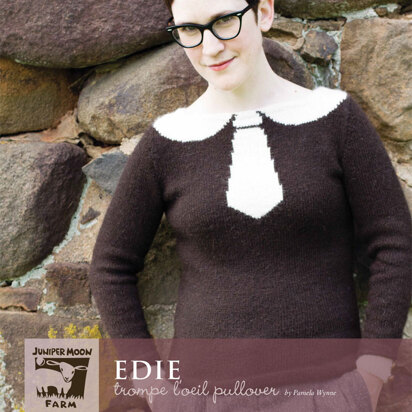 Edie Trompe L’Oeil Pullover in Juniper Moon Herriot - Downloadable PDF