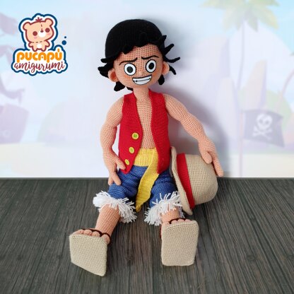 Luffy Amigurumi Pattern