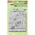 Stampendous Cling Stamp - Vintage Letter